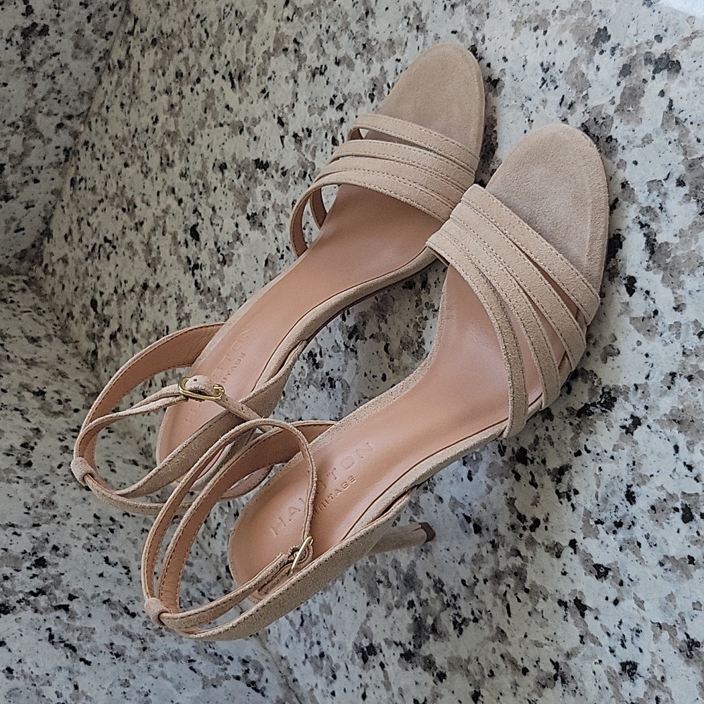 Halston Heritage  Suede heels US sz 6